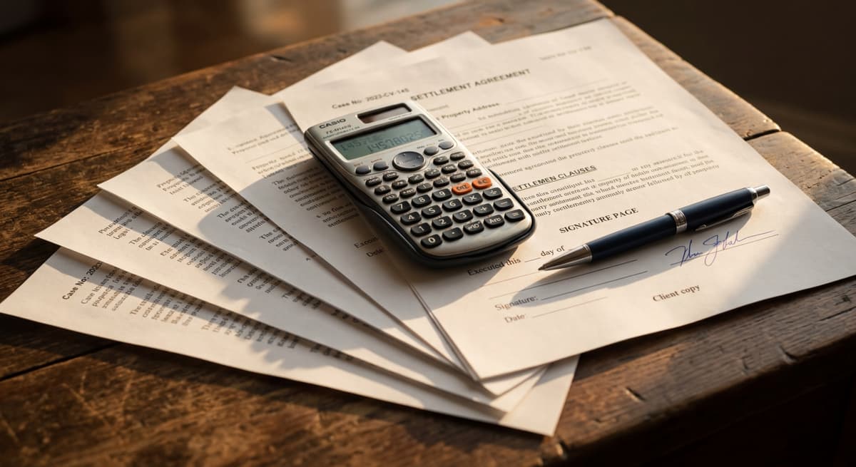 Calculator showing penalty amounts representing Florida FDBR civil penalties up to $50,000 per violation and $150,000 for children
