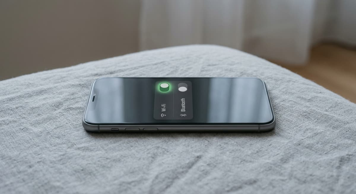 A smartphone settings screen with connectivity toggles, illustrating device-level age signals under Colorado SB26-051