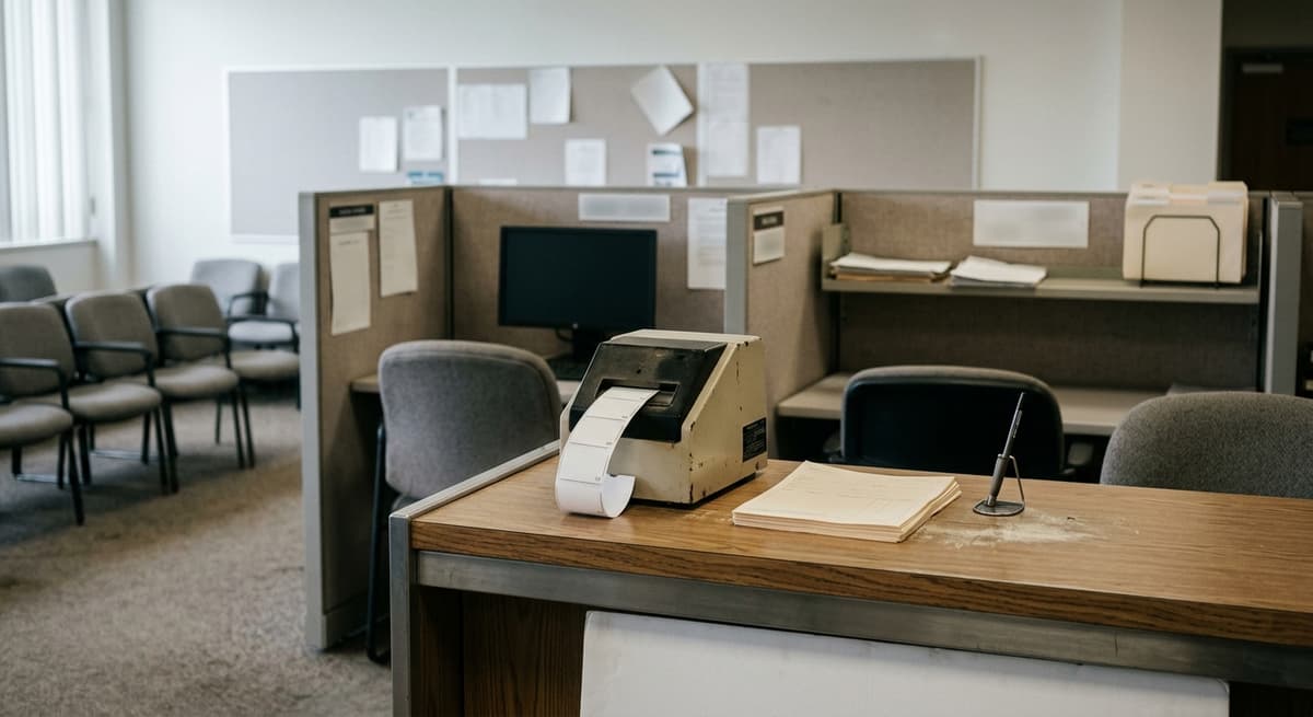 US government office service counter