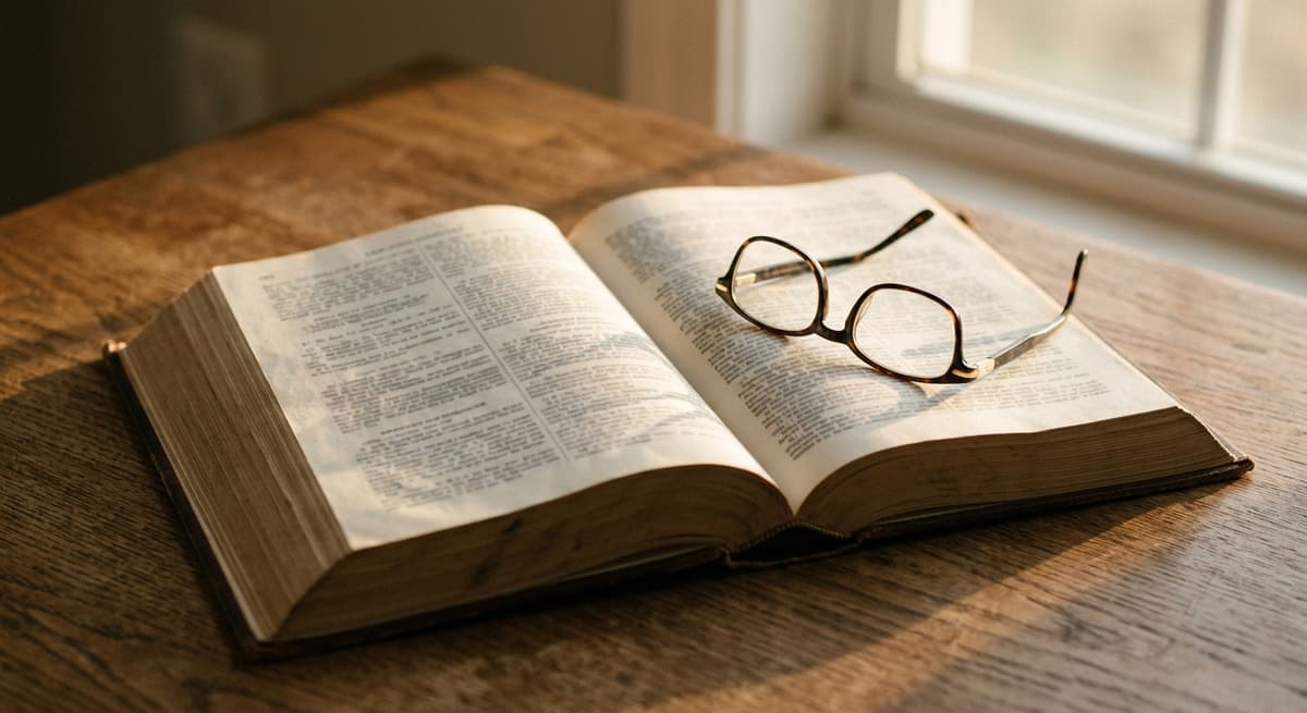 un libro de leyes abierto en una página densa de estatutos con lentes de lectura